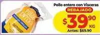 HEB Pollo entero con visceras oferta