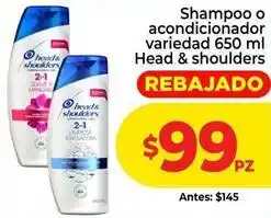 HEB Head & shoulders - shampoo o acondicionador oferta