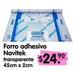 Arteli Navitek forro adhesivo transparente oferta