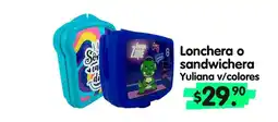 Arteli Lonchera o sandwichera Yuliana v/colores oferta