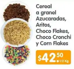 Arteli Cereal a granel Azucaradas, Aritos, Choco Flakes, Choco Cronchi y Corn Flakes oferta