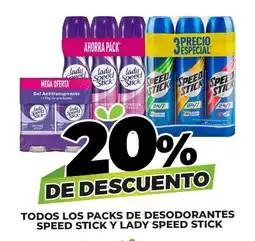Merco Speed Stick y Lady Speed Stick desodorantes oferta