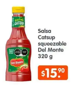 Arteli Del Monte Salsa Catsup squeezeable oferta