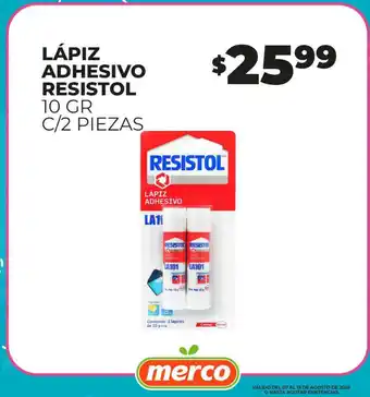Merco resistol lápiz adhesivo oferta