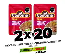 Merco La Costeña frijoles peruanos refritos oferta