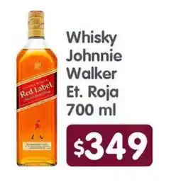 Arteli Johnnie Walker Whisky Et. Roja oferta
