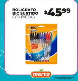 Merco Bic bolígrafo surtido oferta