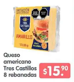 Arteli Tres Castillos queso americano amarillo oferta