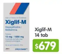 Arteli Xiglif-M Dapagliflozina / Metformina oferta