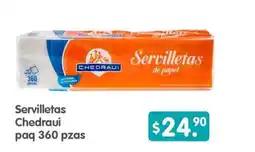 Arteli Chedraui servilletas oferta