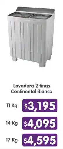 Arteli Continental Lavadora 2 tin oferta