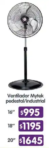 Arteli Mytek ventilador pedestal/industrial oferta