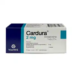 Farmacias YZA Cardura 2Mg 20 Tabs oferta