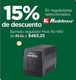 Chedraui Koblenz reguladores oferta