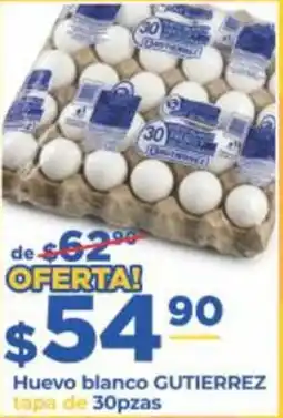 Super Gutiérrez Gutierrez huevo blanco tapa oferta