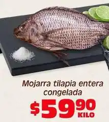 Soriana Híper Mojarra tilapia entera congelada oferta