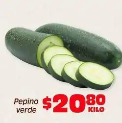 Soriana Híper Pepino verde oferta