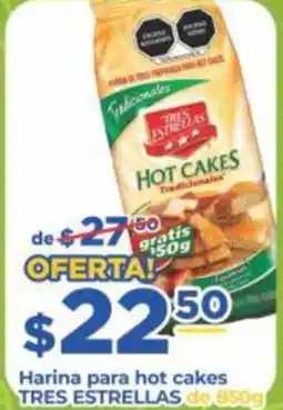 Super Gutiérrez Tres estrellas harina para hot cakes oferta