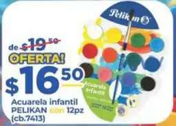 Super Gutiérrez Pelikan acuarela infantil oferta
