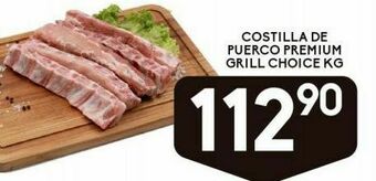 Alsuper Costilla de puerco premium grill choice kg oferta
