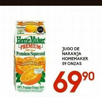 Alsuper Jugo de naranja home maker 59oz oferta
