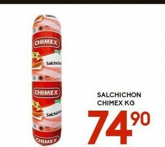 Alsuper Salchichón chimex kg oferta