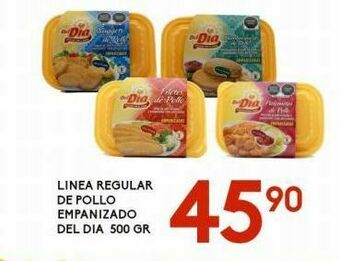 Alsuper Linea regular de pollo empanizado del dia 500g oferta