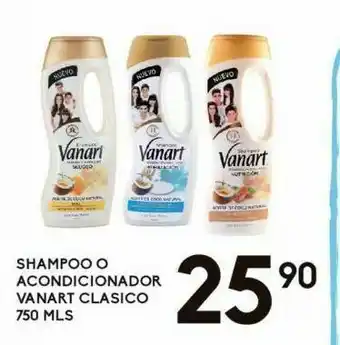 Alsuper Shampoo o acondicionador vanart 750ml oferta