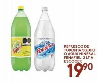 Alsuper Refresco de toronja squirt 2l o agua mineral peñafiel 2l oferta