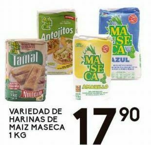 Alsuper Harina de maíz maseca 1kg oferta