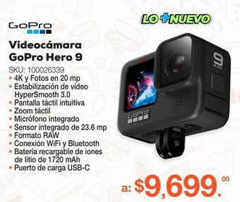 RadioShack Videocámara gopro hero 9 black / negro oferta