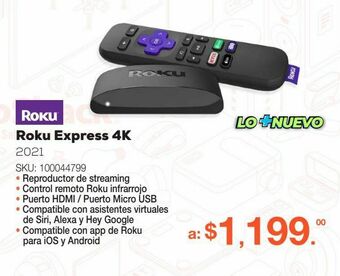 RadioShack Roku streaming stick 4k / ultra hd 4k / hdmi / negro oferta