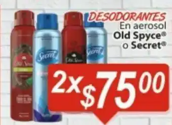 Desodorante old spice / secret x2