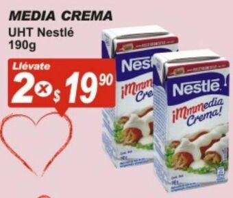 Casa Ley Media crema nestlé 190g x2 oferta