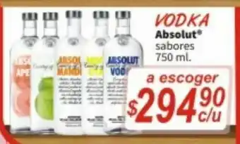 Casa Ley Vodka absolut 750ml oferta