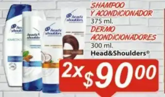 Shampoo / acondicionador head & shoulders x2