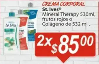 Casa Ley Crema corporal st ives x2 oferta