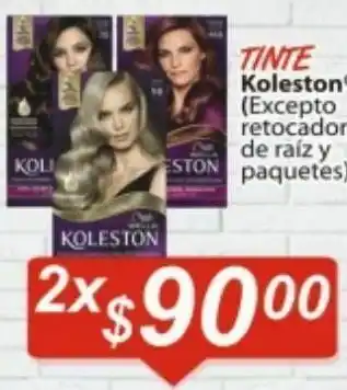Tintes para cabello koleston x2