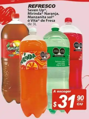 Refrescos seven up 3l