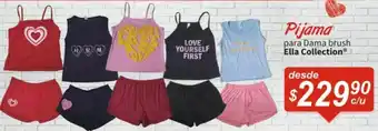Pijama para dama brush ella collection