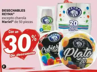 Desechables reyma 50 pz -30%