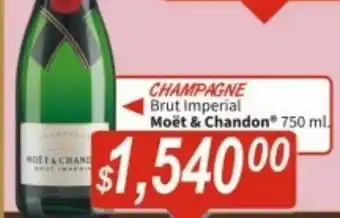 Champagne moët & chandon 750ml