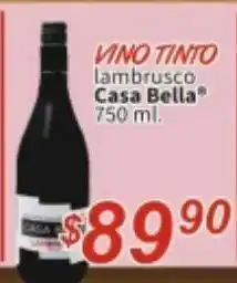 Vvno tinto casa bella 750ml