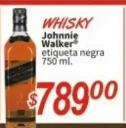 Whisky johnnie walker 750ml