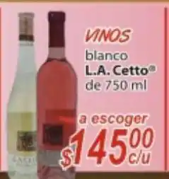 Casa Ley Vino blanco l.a. cetto 750ml oferta
