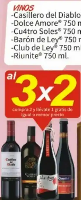 Casa Ley Vino 3x2 oferta