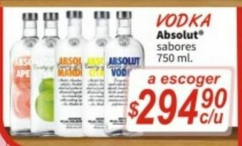 Vodka absolut 750ml