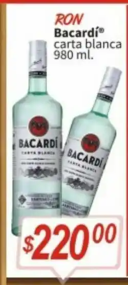 Ron bacardí 980ml