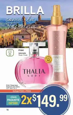 Arabela Thalia Sodi Admirable oferta