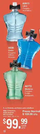 Arabela Le Homme, perfumes para caballero oferta
